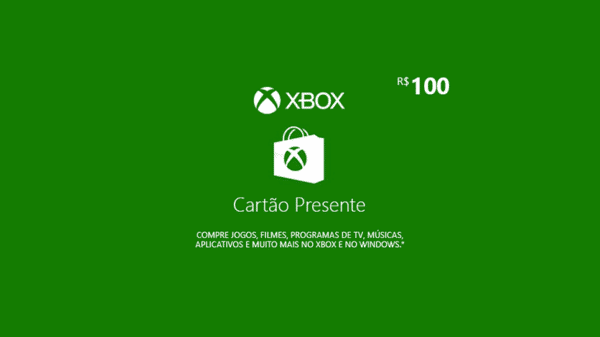 Giftcard Xbox 100 reais